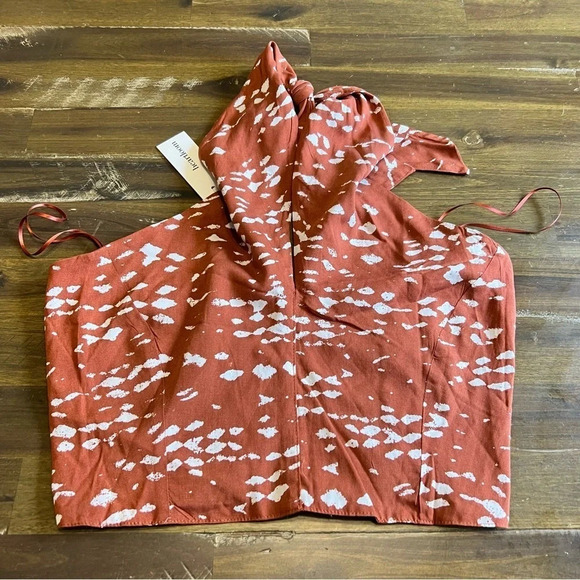 Heartloom Jolie Halter Top Printed Crop Cropped - Picture 2 of 5